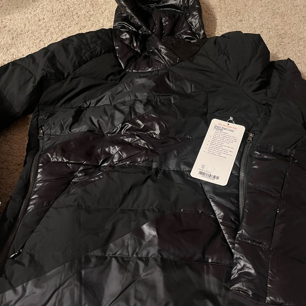 Lululemon Goose Down Right Cozy Black Pullover Jacket